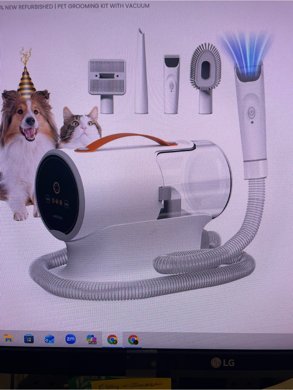 pet grooming vacuum Kit Airrobo PG100 Model Portable Adjustable Levels